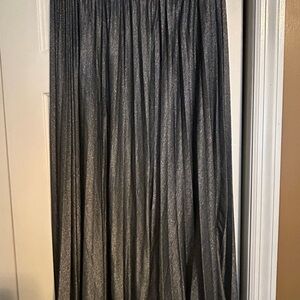 Simply Vera Vera Wang Shimmering Gray Maxi Skirt